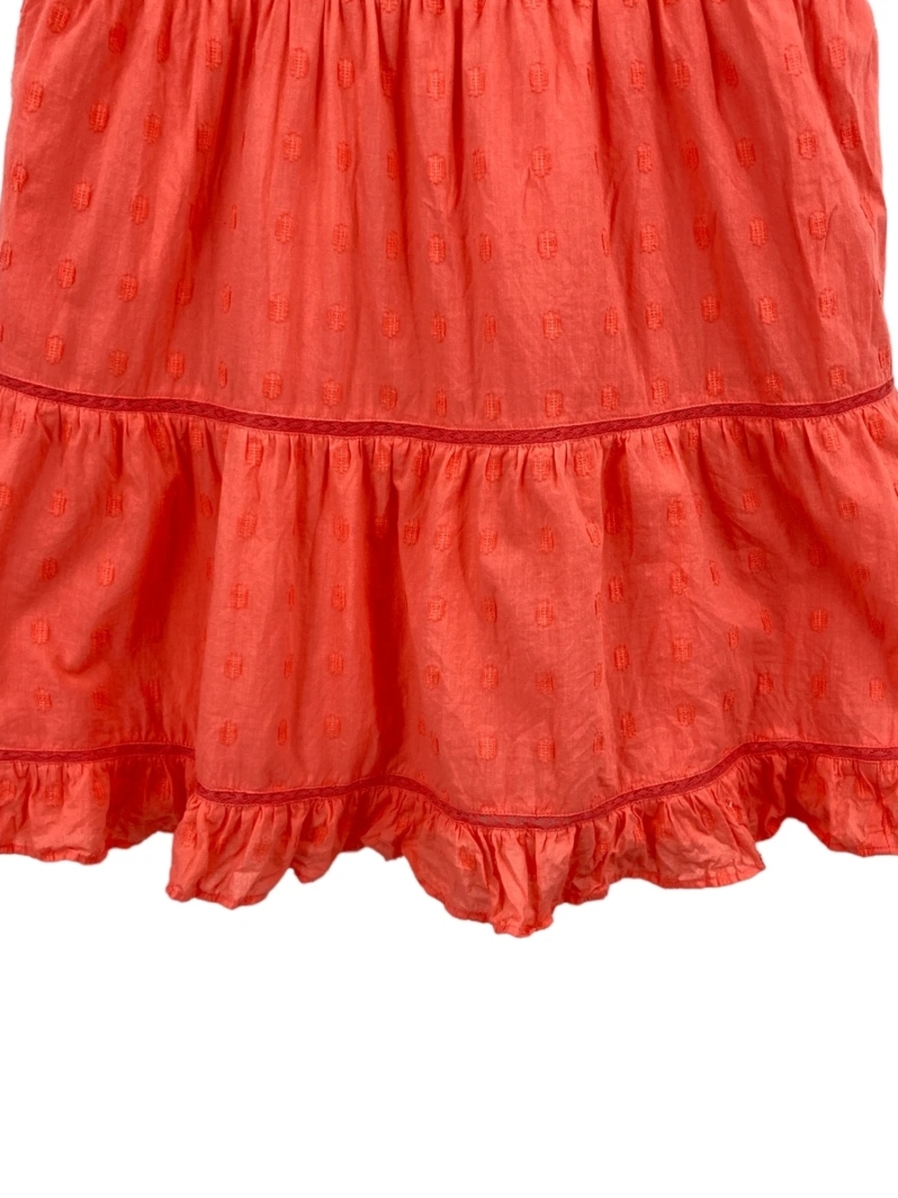 AMERICAN EAGLE Coral Tiered Sundress with Ruffled Hem - Picture 5 of 11